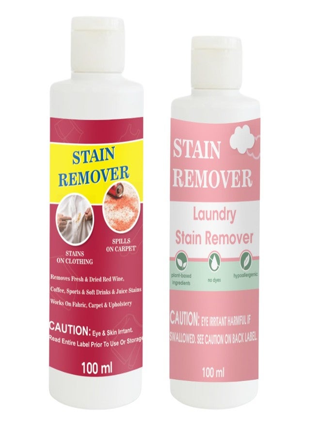 مجموعة مزيل البقع من توفوس، عبوة مزدوجة من مزيل البقع الأحمر والوردي | محلول تنظيف متعدد الأسطح للملابس والأقمشة والمفروشات (100 غرام لكل عبوة) - Image 1